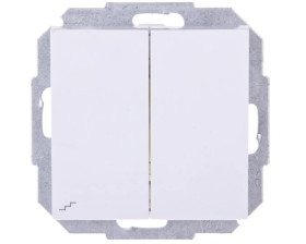 Sentia Łącznik schodowy podwójny 10A biały 1418-10