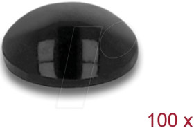 18306 Rubber feet round self-adhesive 5 x 2 mm 100 pieces black