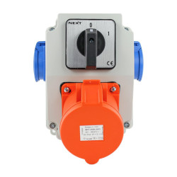 Zestaw siłowy NBOX-Z.8 1x32A 5P 2x230V wyłącznik 0-1 3797108 Next