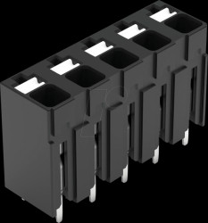2086-3105 THR PCB terminal block, push-button, 1.5 mm², 5-pin