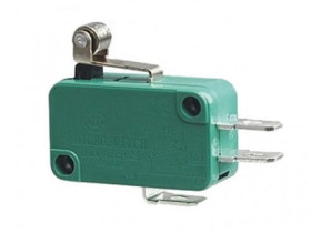 Przełącznik krańcowy dźwignia 15mm z rolką, styk NO-NC wspólny pin