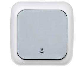 Palmiye Łącznik Zwierny Z Symbolem Światło, Kolor Szary / 90555503