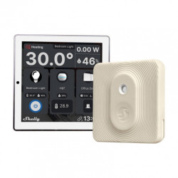 Shelly Wall Display + Blu H&T - inteligentny panel sterowania 5A WiFi/Bluetooth - biały
