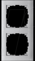 MEG4020-3660 M-PURE frame - 2-gang, aluminium