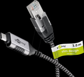 74404 Network adapter, cable, USB 3.1 type C, Gigabit Ethernet, 3 m