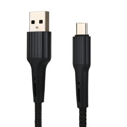 Przyłącze micro USB - QC3.0 - 3.6A - czarny - 1m