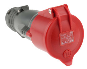 Złącze przemysłowe - zasilające 32A Gniazdo 400 V 3P + N + E Legrand Czerwony IP44