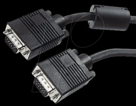 AK-310103-150-E Monitor cable with ferrite, 15-pin HD, plug/plug, 15 m