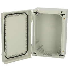 Fibox 4812000 NEO ABS 32x22x15cm G Hinged ABS enclosure with grey cover