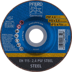 PFERD 61740122 PSF Steel Cutting Disc 115mm High Cutting Power 25pcs