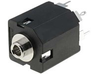 GJM3.5-PPP Gniazdo jack 3.5 stereo, proste, pionowe do druku - bez wyłącznika, bez nakrętki - Amphenol