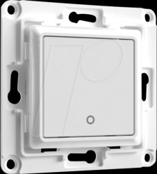 WS1 WHITE Shelly wall pushbutton, white, 1-gang