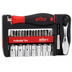 ZESTAW BITÓW I KLUCZY NASADOWYCH WH-PROBUDDY/46960 30 SZT. 1/4 " WIHA