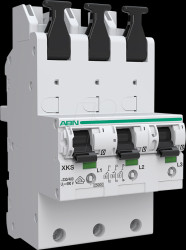 XKS340-5 SHU switch, 3P, 40 A, busbar mounting, E-characteristic