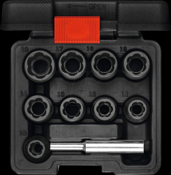 R68003010 Extractor set 1/2" 10 pcs