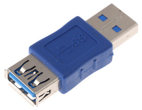 Adapter złącze A USB A złącze B USB A, rodzaj A Męskie rodzaj B Żeńskie standard USB 3.0 RS PRO