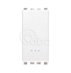 Przycisk dzwonkowy, NO, 10 A, 1M, biały, 20008.B