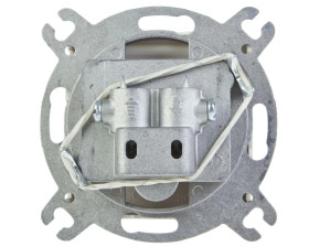 KARO Gniazdo antenowe RTV przelotowe 10dB ecru perłowy GPA-10SP/m/42