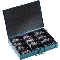 Affix Multi-Purpose Stainless Steel Screw Assortment In Steel Case - 1135 Pieces