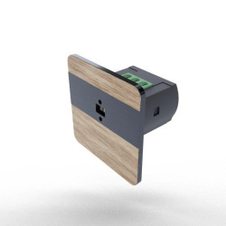 Laserowy czujnik odległości (schodowy czujnik ruchu) montaż w puszce fi32 kolor buk antracyt DRL-12-79