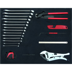 Pojemnik na narzędzia, W 405mm, L 535mm, H 50mm