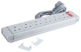 Przedłużacz 6-gniazd 230 V AC Typ G - brytyjski 2m 2494558