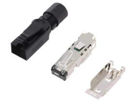 Wtyk RJ45 PIN 4, Kat 5 ekranowane, 8p4c, średnica zew. 4,5÷9mm 7000-74001-0000000