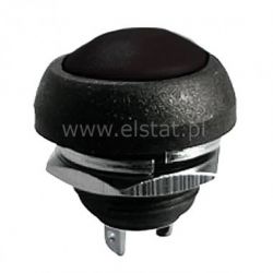 Przycisk okrągły chwilowy NO ( zwierny ) czarny