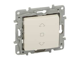 NILOE Wyłącznik roletowy zwierny przycisk kremowy 764612 LEGRAND