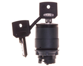 Przełącznik 2 położeniowy klucz 22mm 1Z z samopowrotem XB5AG61