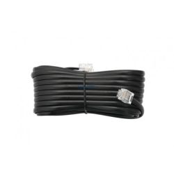 kabel telefoniczny 15m wtyk-wtyk RJ11 czarny