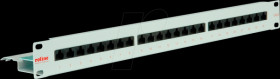 26110355 Patchpanel 19", 24-Port, Cat.6, 1 U, gray