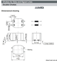 B82790C475N240 4.7mH Double Chockes SMD S+M
