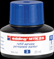 4-MTK25003 Refill ink, permanent marker, MTK 25, blue