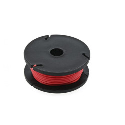 Opencircuit Flexible red wire on spool - 22AWG - solid core - 7.5 meters