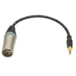 KLOTZ Przejściówka XLR 3-pin (wtyk) / Jack 3,5mm Stereo (wtyk) 0,2m
