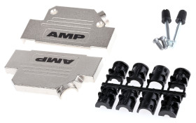 Osłona tylna D-Sub 37 -pinowe Cynk Kątowy TE Connectivity C