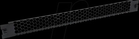 26990002 19" 1 U ventilation panel, RAL 9005 deep black
