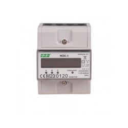 Licznik energii 3-fazowy na szynę TH-35 WZE-3 MID F&F