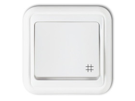 LIZA Wyłącznik krzyżowy IP44 biały WPH-6 KARLIK