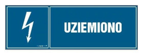 ZNAK - HH002 Podział sieci 45 x 15 cm PN - Płyta 1mm