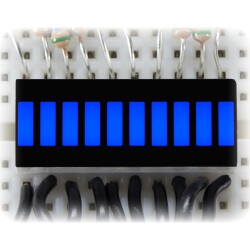 10 Segment Light Bar Graph LED Display - Blue (KWL-R1025BB)