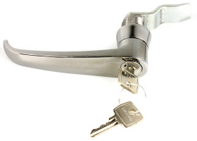 Uchwyt z zamkiem Euro-Locks a Lowe & Fletcher group Company Srebrny