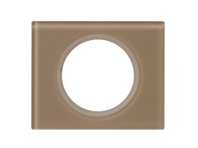 CELIANE Ramka 1 pojedyncza szkło mokka 069461 LEGRAND