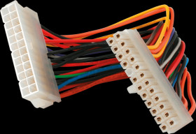 ATX24POWEXT Cable Power ATX 24 Pin Male &gt; ATX 24 Pin Female, 20 cm