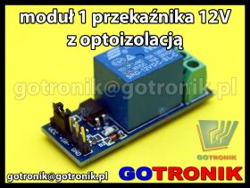 Moduł 1 przekaźnika 12V z optoizolacją