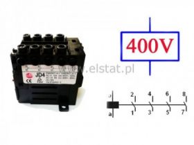 Przekaźnik elektromag. JD4 400V; 4x NO;