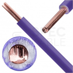 Kabel instalacyjny DY / H07V-U 2,5mm2 jednożyłowy fioletowy 450/750V drut Elektrokabel