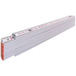 Stabila 1334 Type 1707 Rule Beech Wood, Red Tens, Large Digits, 2m