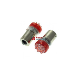 Dioda LED 67-8R BA15S 12VDC czerwona zam.żarówki